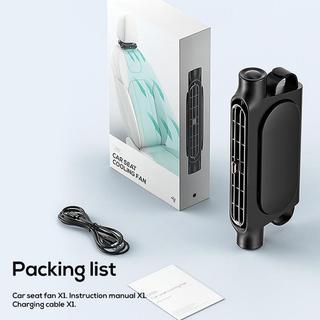 Quạt Ghế Ngồi Ô Tô Di Động 3 Tốc Độ Có Thể Điều Chỉnh Nội Thất Ô Tô Phía Sau Gối Tựa Đầu Quạt Làm Mát Với Cáp USB Chung Cho Xe SUV RV xe Tải Sedan