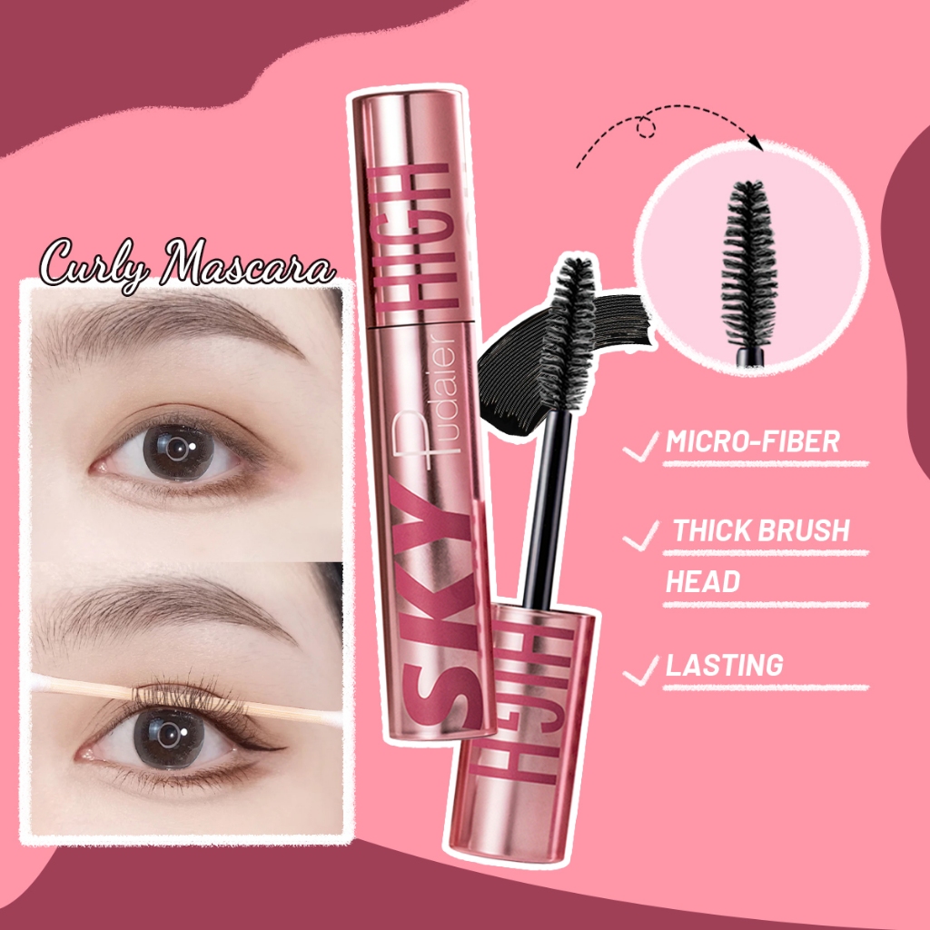 Ảnh Pudaier Mascara Chống Thấm Nước Lâu Dài Không Mờ Kéo Dài Trang Điểm Mắt 1