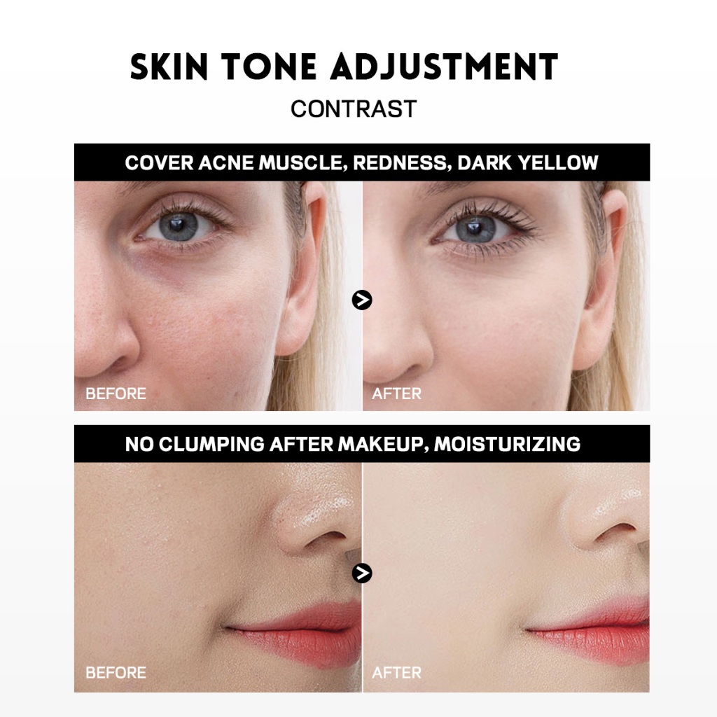 Ảnh Pudaier Trang Điểm Bốn Màu Mặt Trước Trang Điểm Kem Lót BB Cream Lõi Tự Nhiên Kem Che Khuyết Điểm Trang Điểm Mặt Dạng Lỏng Kem Nền 3