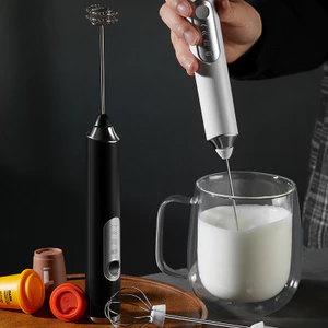 Máy tạo bọt cafe 3 tốc độ gokids1, máy cây đánh trứng cầm tay không giây, hỗ trợ sạc pin tiện lợi sử dụng【LittleStar1】