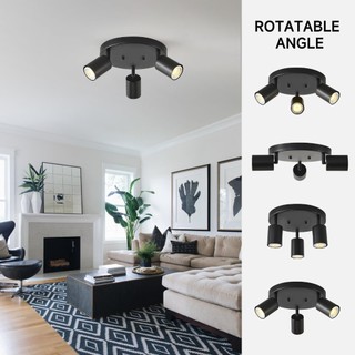 CANMEIJIA Đèn Led theo dõi GU10 Trọn bộ Đèn đường ray tuyến tính Đèn chiếu sáng COB Bóng đèn có thể thay thế Đèn trần Led nhôm Đèn trong nhà hiện đại cho cửa hàng phòng khách Trang trí học tập