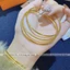 Bộ 3 vòng tay titan cao cấp không gỉ mạ vàng 18k phun cát ánh kim lấp lánh thời trang sang trọng dành cho nữ