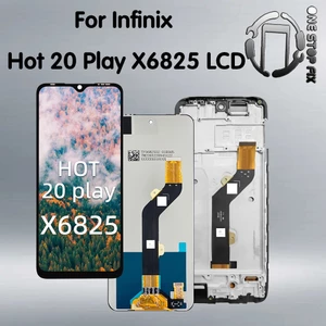 Màn Hình LCD 6,82 "Cho Infinix Hot 20 Play LCD X6825 Màn Hình Hiển Thị Bảng Điều Khiển Cảm Ứng Bộ Số Hóa Cảm Biến Lắp Ráp Thay Thế Màn Hình Hot20Play