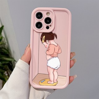 Cân Bé Gái Cho Ốp Lưng Điện Thoại IPhone 7Plus 11 14 15 12 13 Pro Max X XR 15 78Plus XS Max Chống Sốc