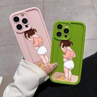 Cân Bé Gái Cho Ốp Lưng Điện Thoại IPhone 7Plus 11 14 15 12 13 Pro Max X XR 15 78Plus XS Max Chống Sốc