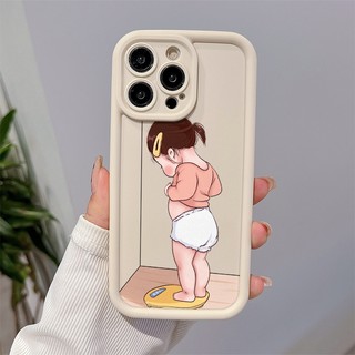 Cân Bé Gái Cho Ốp Lưng Điện Thoại IPhone 7Plus 11 14 15 12 13 Pro Max X XR 15 78Plus XS Max Chống Sốc