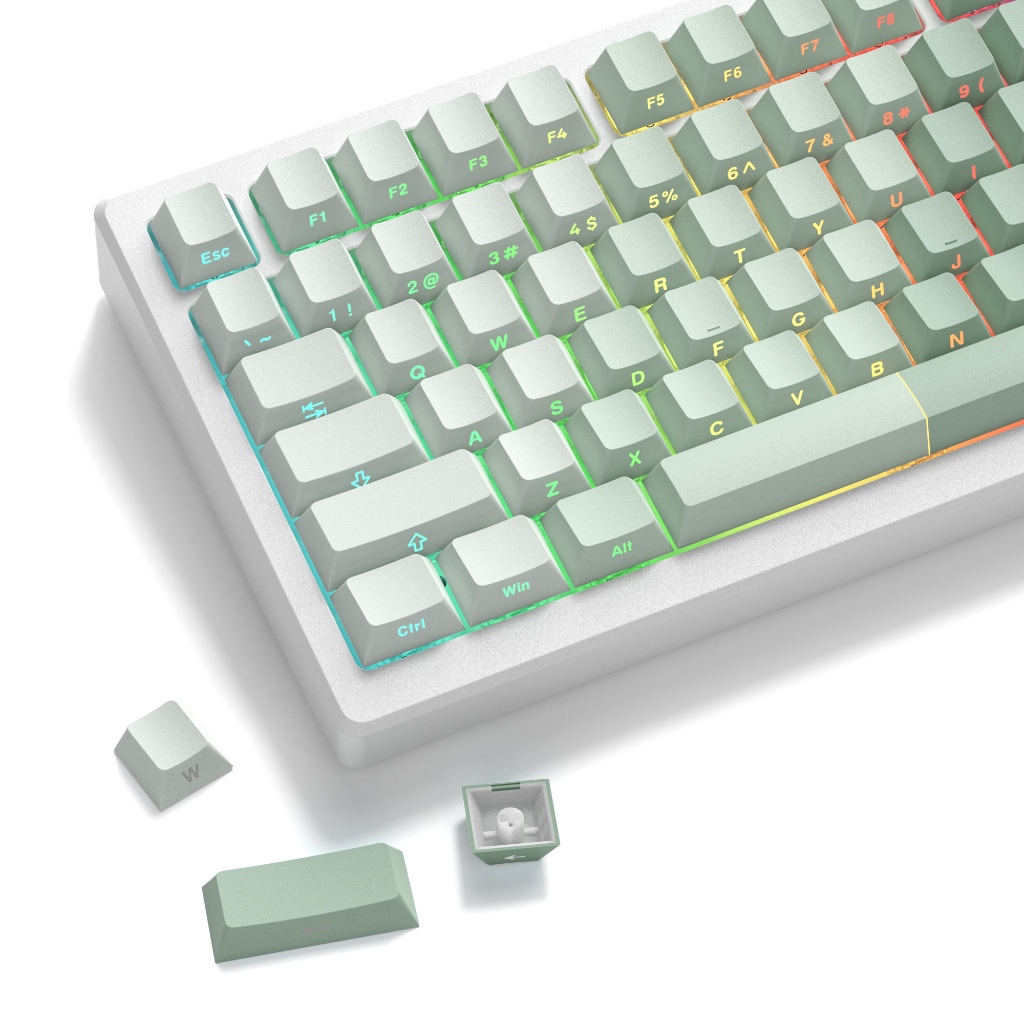 Womier 121 Phím Double Shot Side In Keycaps, Shine Through Key Caps ...