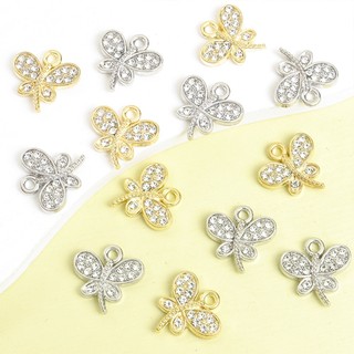 10 Chiếc Dễ Thương Hình Chuồn Chuồn Quyến Rũ Với Kim Cương Giả Sáng Bóng DIY Nữ Hợp Thời Trang Vòng Cổ Bông Tai Vòng Chân Côn Trùng Mặt Dây Mùa Hè Thường Ngày Kỳ Nghỉ Đi Biển Mặc Phụ Kiện Trang Sức Vui Vẻ