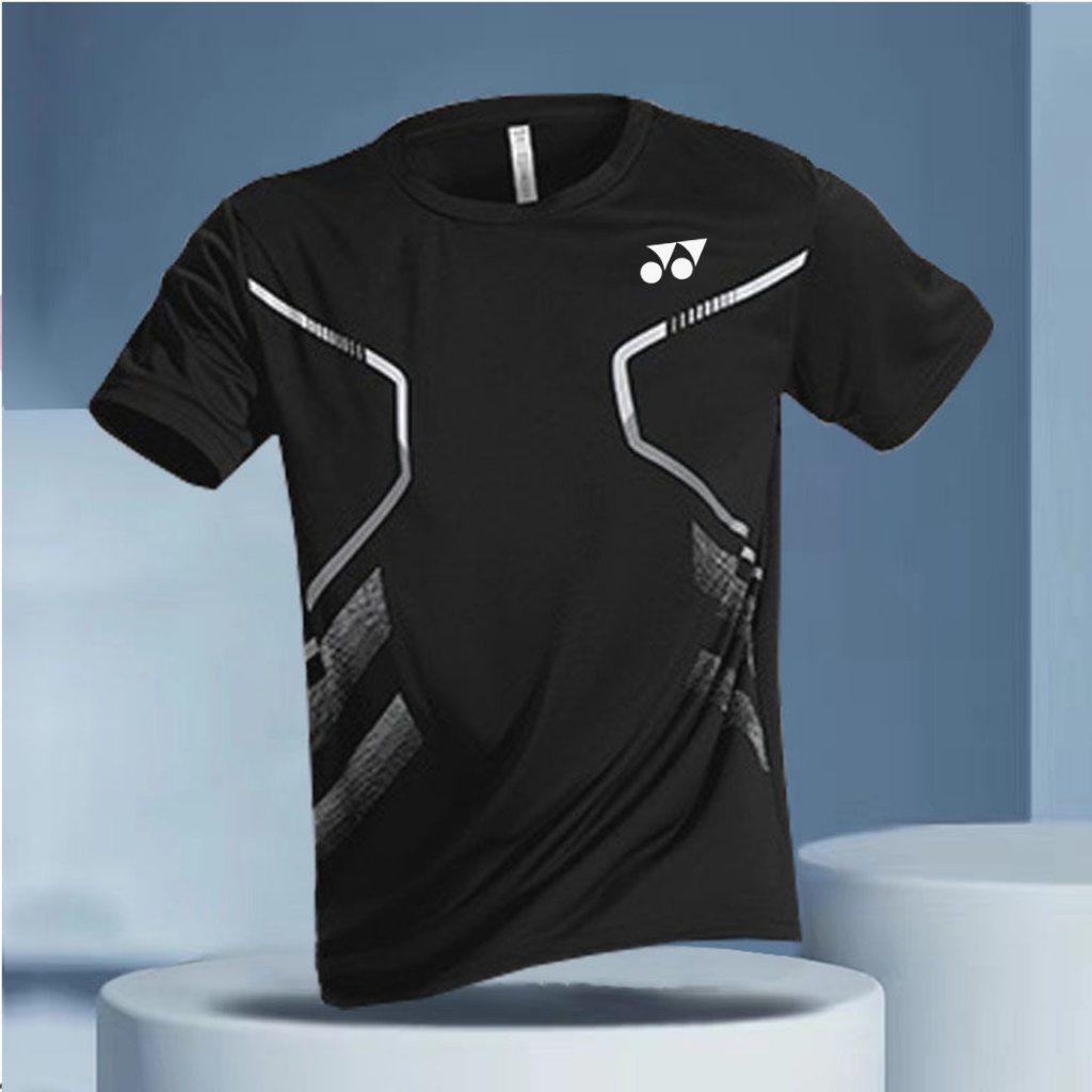 Áo sơ mi văn hóa cầu lông Yonex dành cho nam và nữ Cặp đôi thể thao Áo thun ngắn tay Top khô nhanh thoáng khí Thể dục ngoài trời Chạy bộ Marathon Thể thao giải trí đa năng