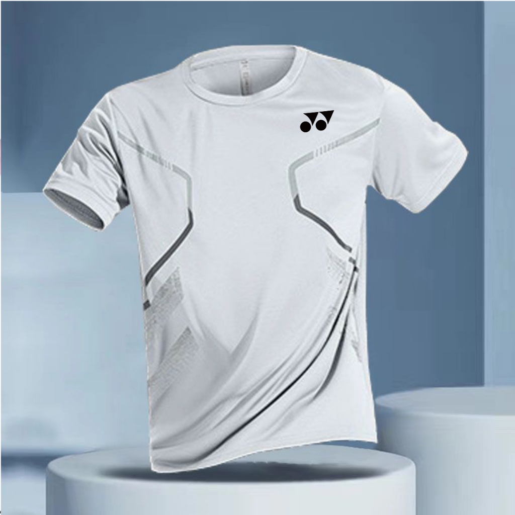 Áo sơ mi văn hóa cầu lông Yonex dành cho nam và nữ Cặp đôi thể thao Áo thun ngắn tay Top khô nhanh thoáng khí Thể dục ngoài trời Chạy bộ Marathon Thể thao giải trí đa năng