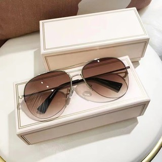 Mới Thoáng Mát Lái Xe Kính Mát Cho Nam Màu Gradient Kim Loại Nửa Khung Kính Mát Câu Cá Ngoài Trời Chống Tia UV Kính Mát