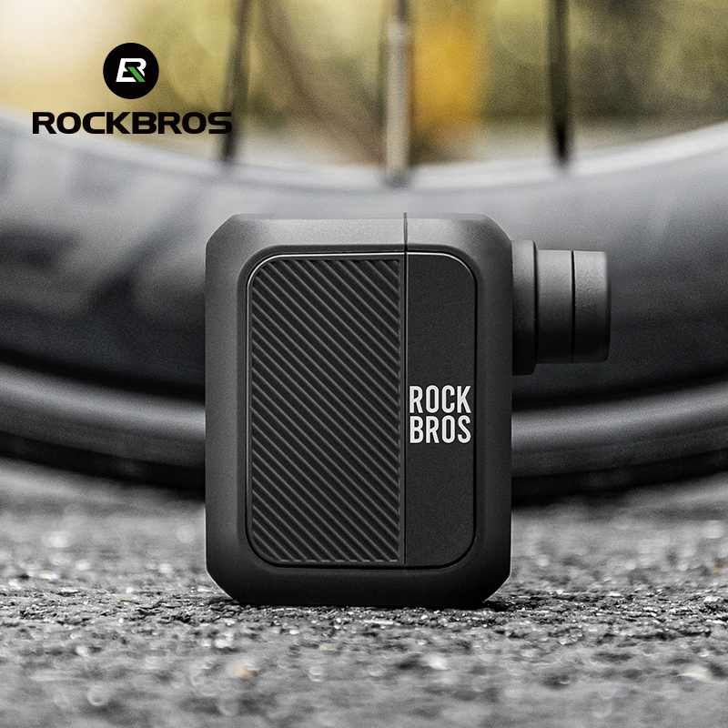 RockBros Bơm Xe Đạp 100PSI - Máy Bơm Mini Điện Dành Cho Xe Đạp Đường Bộ & MTB