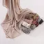 Jifang Chất Lượng Cao Trơn Mịn Mềm Bắt chước Lụa Poplin Đính Hạt Pashmina Hạt Vàng Xung Quanh 4 Mặt Khăn Choàng Hijabs Hồi Giáo SL291
