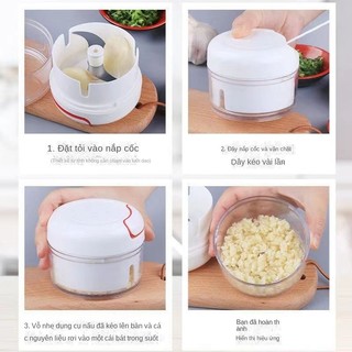 Máy xay tỏi cối xay thực phẩm bằng tay siêu tiện lợi tiết kiệm garlic grinder【Chiosala12】