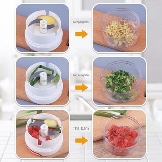 Máy xay tỏi cối xay thực phẩm bằng tay siêu tiện lợi tiết kiệm garlic grinder【Chiosala12】