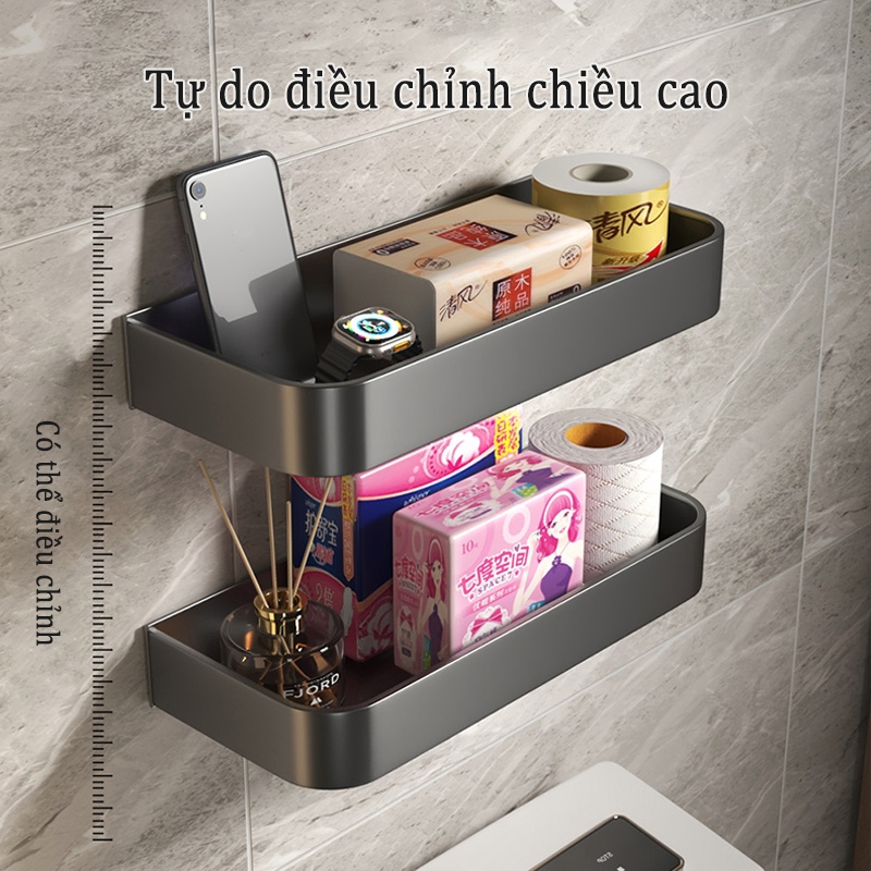 Ảnh Kệ đựng đồ dùng Meidoo treo tường gắn phòng tắm không cần lắp khoan lỗ tiện lợi 2