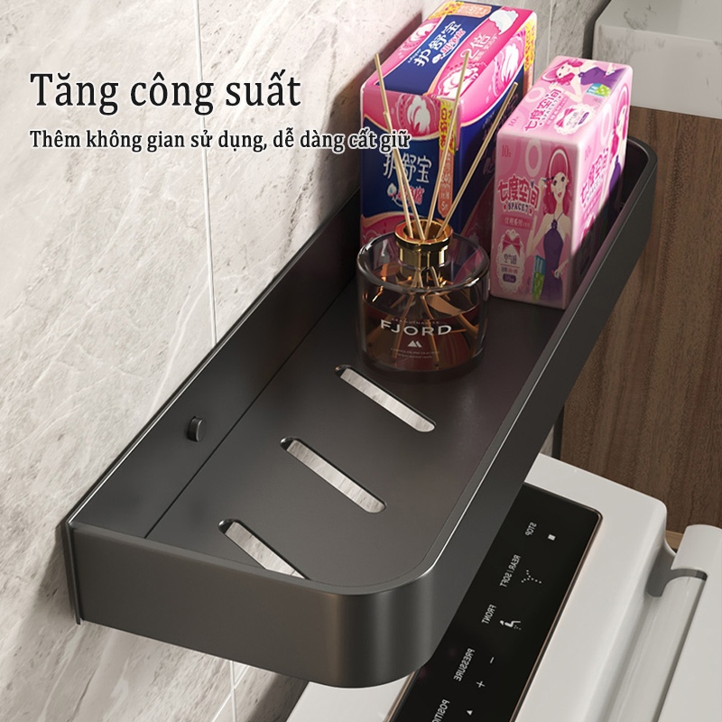Ảnh Kệ đựng đồ dùng Meidoo treo tường gắn phòng tắm không cần lắp khoan lỗ tiện lợi 3