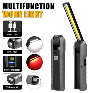 Đèn làm việc COB di động Đèn pin LED có thể sạc lại với đèn kiểm tra linh hoạt từ tính ngoài trời