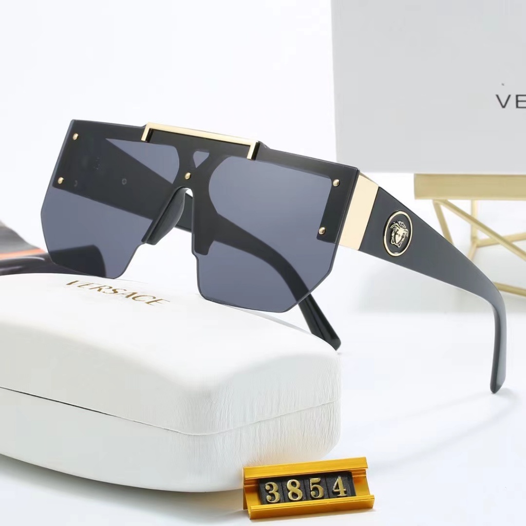 Logo Versace Versace logo Temple Plate Frame Kính râm khung xương cá pt ...
