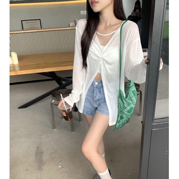 Áo Thun Dài Tay Chống Nắng Thời Trang Dành Cho Nữ