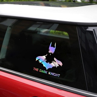 Lookshow 1 Xe Máy Điện Xe Máy Miếng Dán Dark Knight Batman Anime Hoạt Hình Laser Phản Quang Phía Sau Kính Chắn Gió Miếng Dán