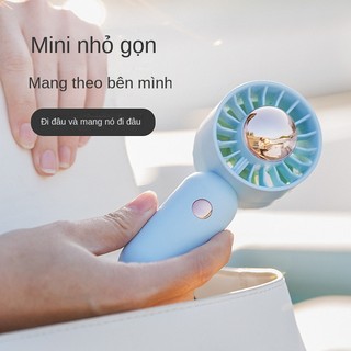 Quạt Cầm Tay Mini Sạc Điện Giá Quạt Sạc Usb Quạt Tuabin Túi Sinh Viên Quạt Quà Tặng Máy Tính Để Bàn Mini Portable Fan【Chiosala12】