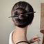 Kẹp tóc thắt nút tre phong cách Trung Quốc mới dành cho nữ, đơn giản và hiện đại, có đầu tròn và kẹp tóc cuộn cho cảm giác cao cấp. Kẹp tóc bằng gỗ phong cách cổ xưa Zhang