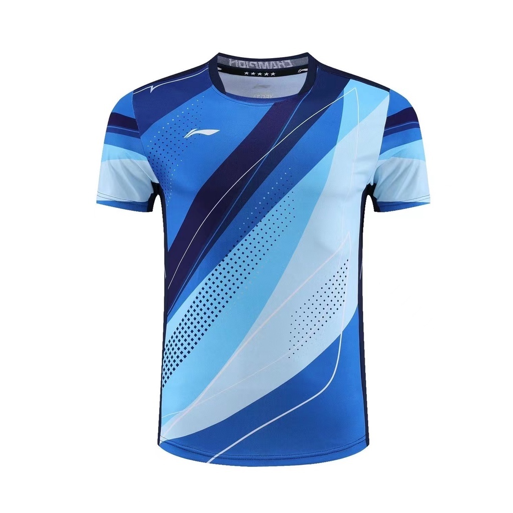 Mùa Hè Mới Li Ning Áo Sơ Mi Bóng Bàn Nam Nữ Nhanh Khô Hút Mồ Hôi Cầu Lông Bóng Chuyền Bóng Đá Thể Thao Văn Hóa Hàng Đầu