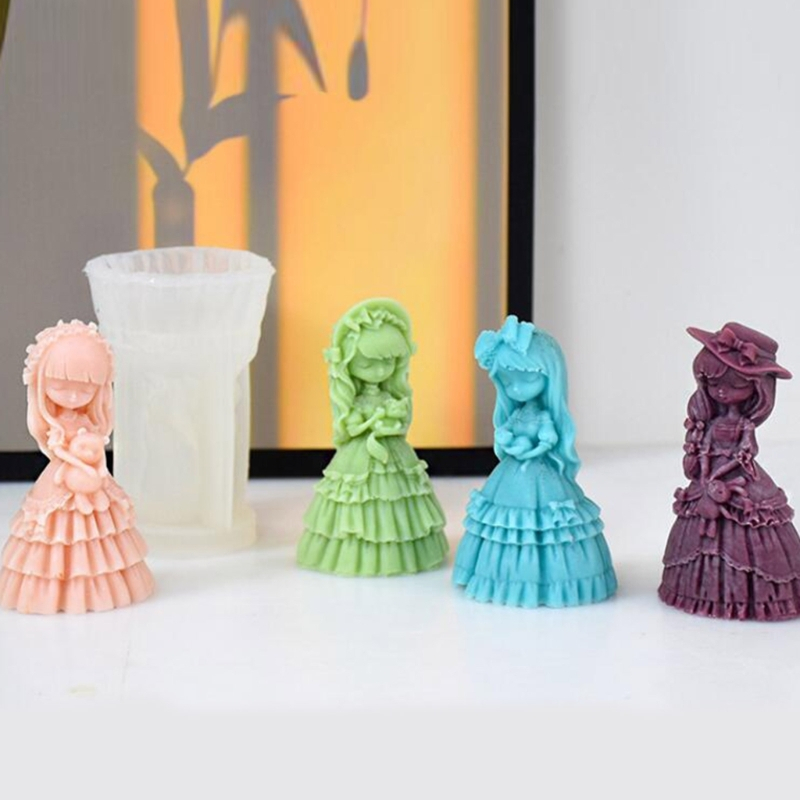 Inste Khuôn Silicone Làm Xà Phòng / Nến Hình Công Chúa Betty DIY