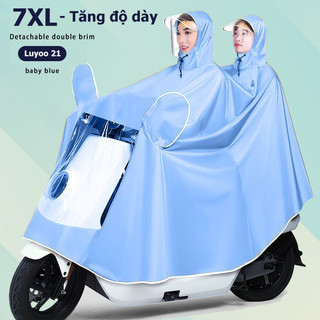 Áo mưa chống mưa dày dặn cỡ lớn 7XL Đôi/Đơn  cho xe máy toàn thân mới