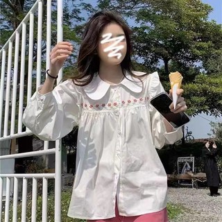 Hàng Mới Về Áo Sơ Mi Dài Tay Dáng Rộng Phong Cách Hàn Quốc Baju Wanita Lengan Panjang Hàng Mới Dành Cho Bạn Nữ