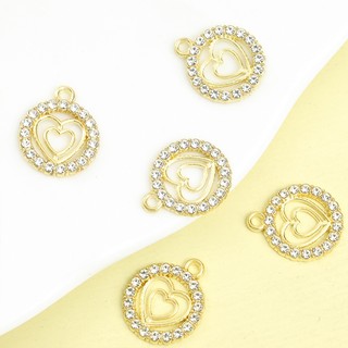 10 Chiếc Lãng Mạn Rỗng Đôi Thiết Kế Trái Tim Sáng Bóng Kim Cương Giả Kẻ Sọc Vòng Quyến Rũ Phù Hợp Với Tính Khí DIY Xương Đòn Dây Chuyền Vòng Cổ Bông Tai - Món Quà Hoàn Hảo Vào Ngày Lễ Tình Nhân