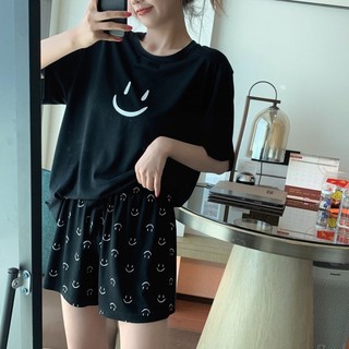 Quần ngủ Phim hoạt hình dễ thương cá mập thoáng khí Quần short mặc thường ngày mùa hè