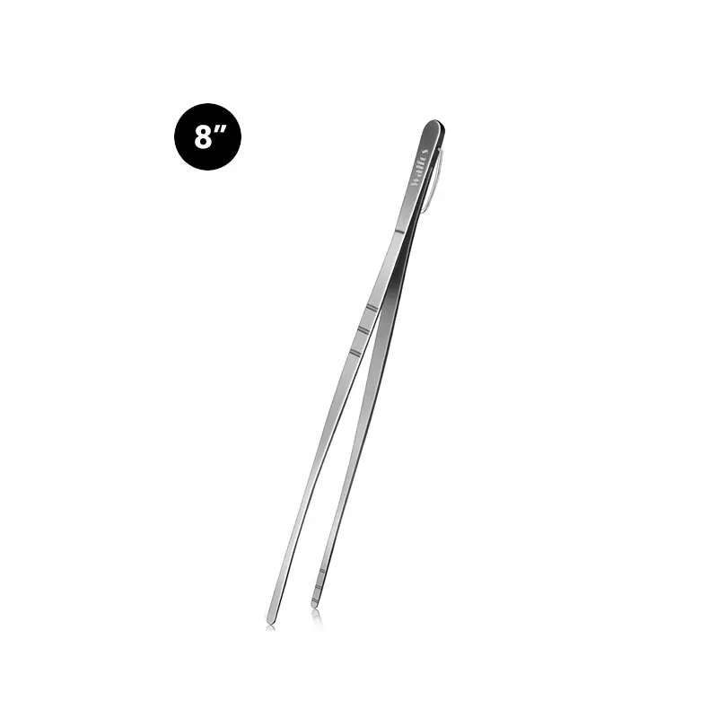 Ảnh Walfos 8 / 10 / 12inch 430 Kẹp Thịt Nướng Bằng Thép Không Gỉ Kẹp Nấu Ăn Kéo Dài BBQ Buffet Nhà Hàng Thực Phẩm Tong Chống Trơn Trượt Dụng Cụ Nhà Bếp Đa Năng 1