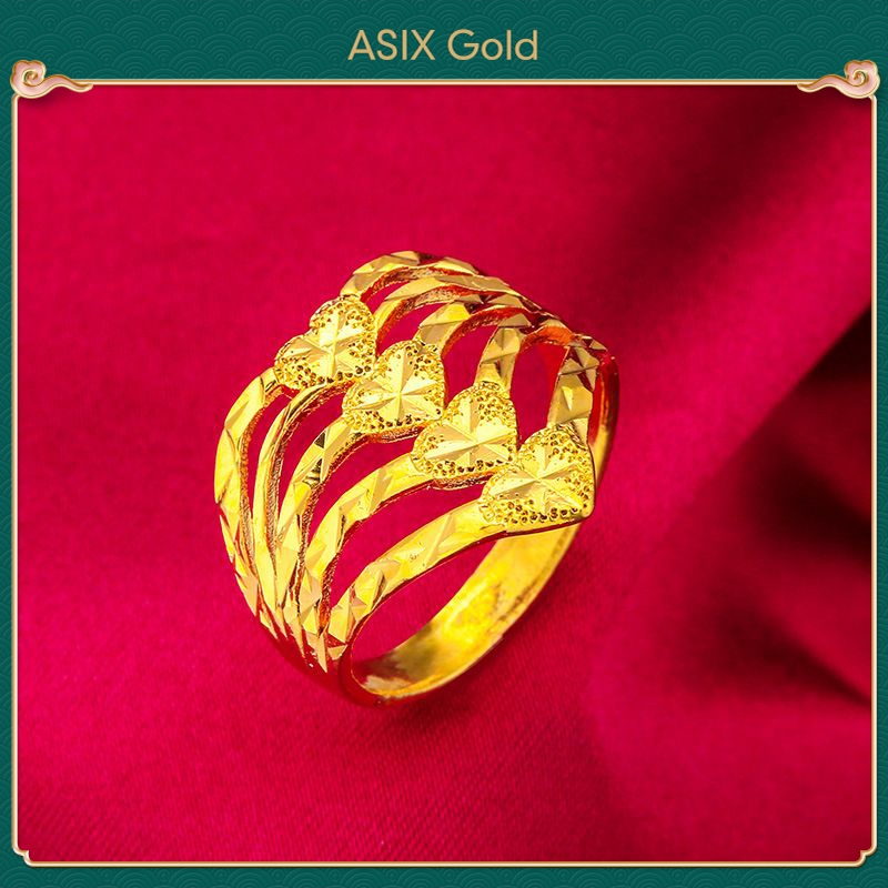 Women's Gold-Plated Ring by asixgoldpd.vn