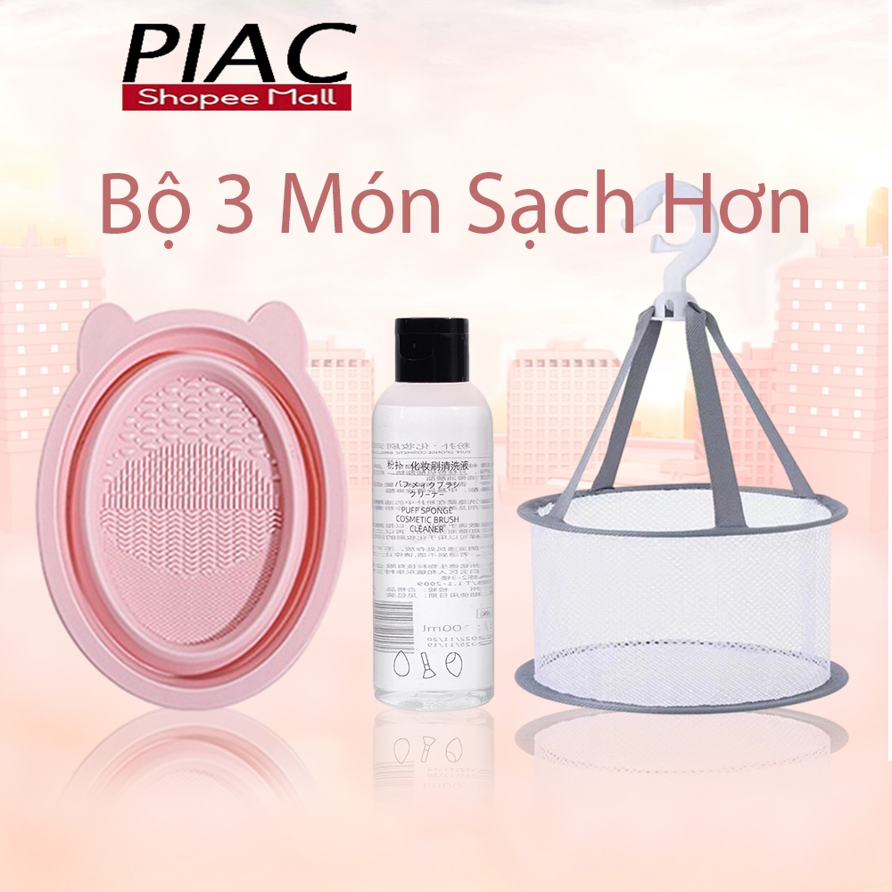 Giặt Cọ Khô Nước Giặt Cọ Makeup PIAC Nước Rửa Cọ Makeup Set Dụng Cụ Làm ...
