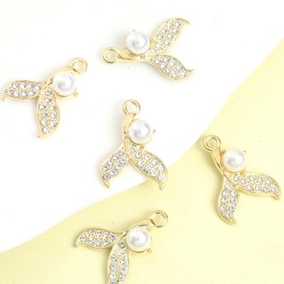 10 Chiếc Mùa Hè Phong Cách Biển Ngọc Trai & Kim Cương Giả Kẻ Sọc Nàng Tiên Cá Hình Đuôi Quyến Rũ Cho DIY Đi Biển Kỳ Nghỉ Trang Sức Vòng Cổ Vòng Tay Vòng Chân Bông Tai Bling Bling Mặt Dây Đuôi Cá Thanh Lịch