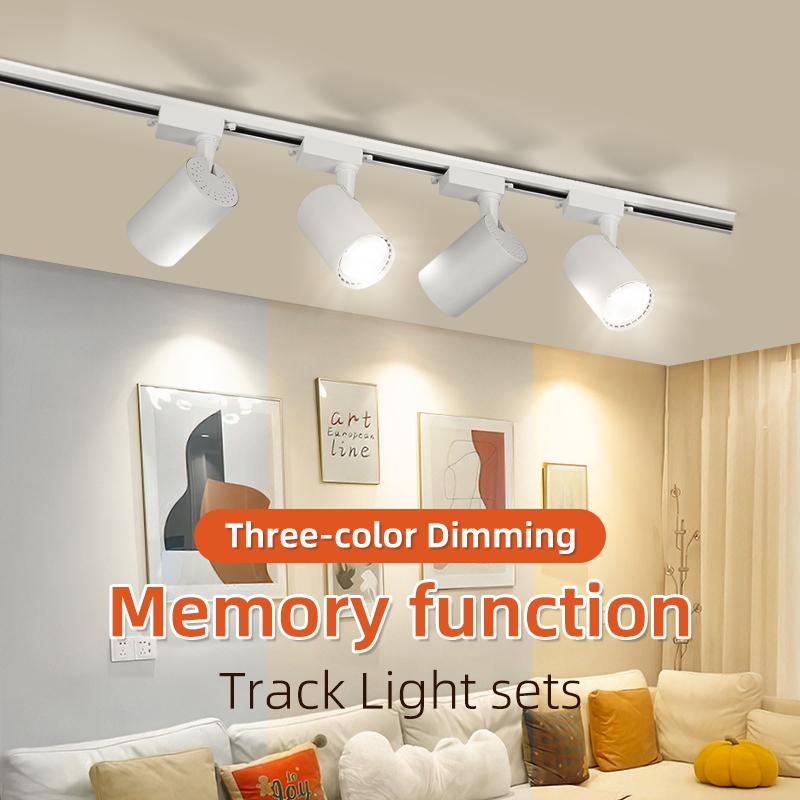 Đèn led Gắn Trần Đèn Rọi Ray Ống Bơ Nhà Ánh Sáng Trắng 12 / 20 / 30 / 40w Track Light Spotlight