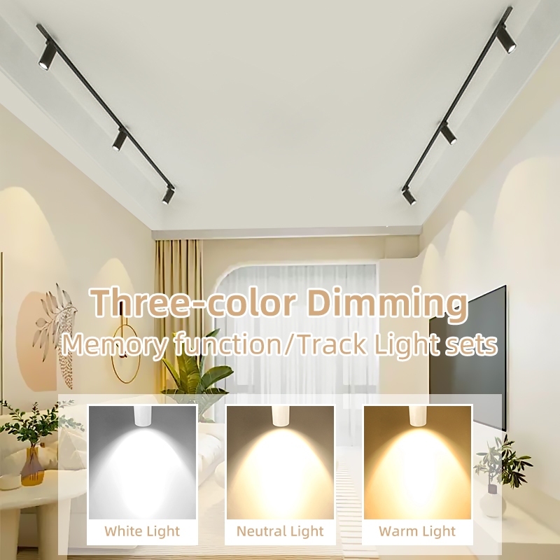 Đèn led Gắn Trần Đèn Rọi Ray Ống Bơ Nhà Ánh Sáng Trắng 12 / 20 / 30 / 40w Track Light Spotlight