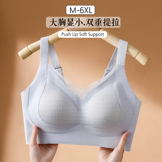 Mới M-6XL cộng với kích thước thể thao đồ lót nữ phẳng sọc lưới ren liền mạch cộng với kích thước Bra đầy đủ cup mỏng bông mat không dây chống chảy xệ push-up Bra mềm hỗ trợ ẩn chất béo chống sốc điều chỉnh Bra Breathable thoải mái đồ lót