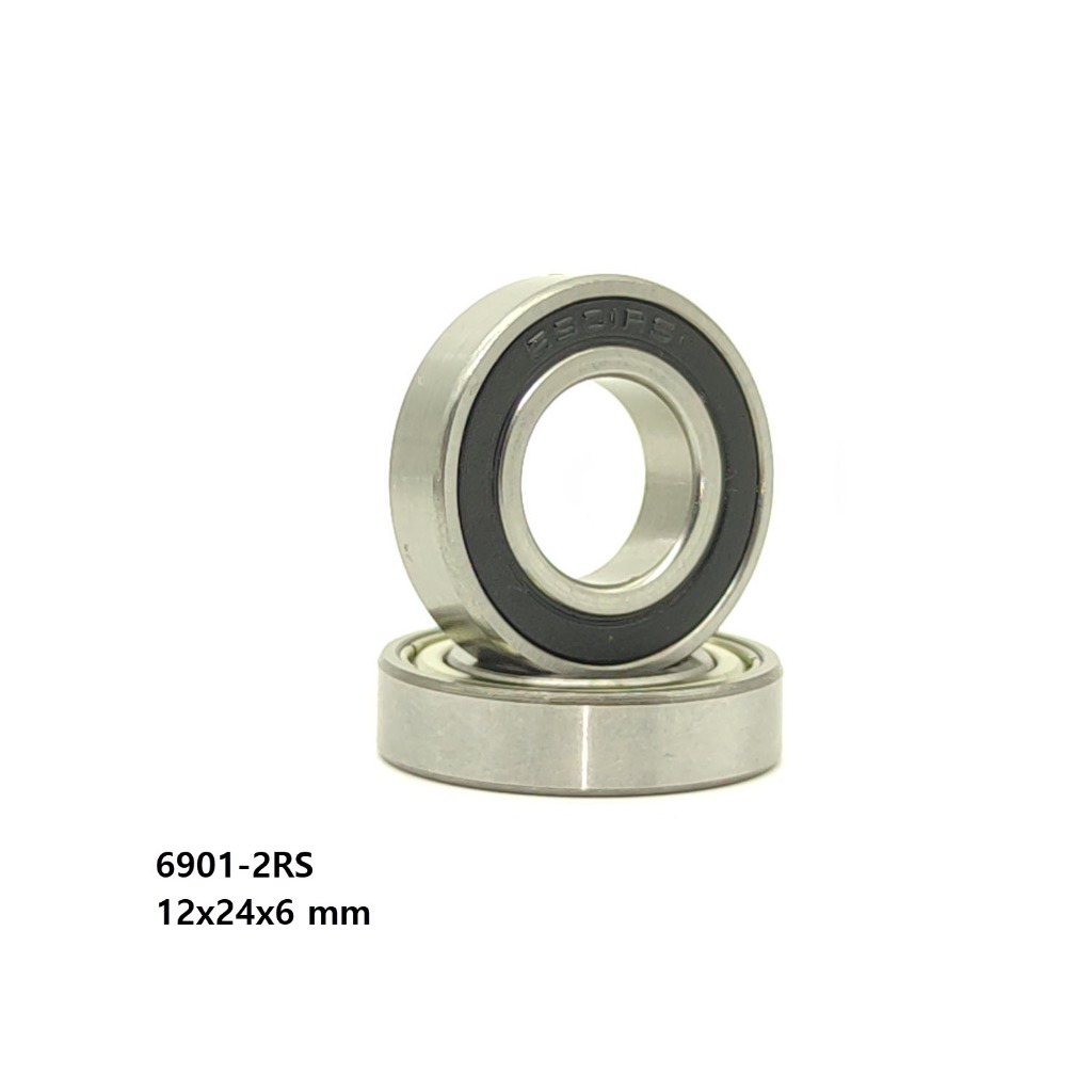 XiKe Lot De 10 Roulements à Billes 6901ZZ 12x24x6 Mm – Acier Chromé, Double Blindage Métallique, Pré-lubrifiés Pour Vitesse Élevée