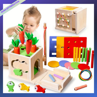 Đồ chơi trẻ em Montessori bằng gỗ 8 trong 1 Hình dạng cà rốt Phù hợp với kích thước Nhận thức Hình dạng gỗ Đồ chơi phân loại giáo dục sớm cho trẻ em Đồ chơi cảm giác cho trẻ em Bé trai Bé gái Màu sắc ngẫu nhiên