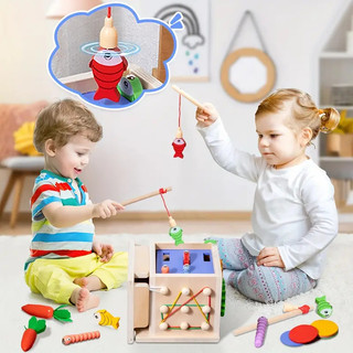 Đồ chơi trẻ em Montessori bằng gỗ 8 trong 1 Hình dạng cà rốt Phù hợp với kích thước Nhận thức Hình dạng gỗ Đồ chơi phân loại giáo dục sớm cho trẻ em Đồ chơi cảm giác cho trẻ em Bé trai Bé gái Màu sắc ngẫu nhiên