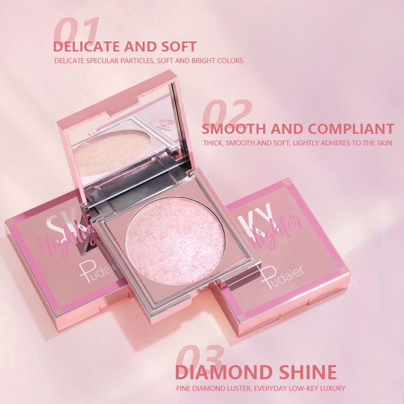 Ảnh Pudaier Glitter Highlighter Soft Smooth Shimmer Trang điểm đa năng chống thấm nước 4