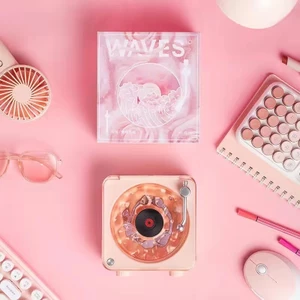 2025 [Tuổi thọ pin dài] Nâng cấp MỚI Loa tiếng ồn trắng Bluetooth KAWOO với âm thanh đại dương, trang trí bàn làm việc, hệ thống âm thanh và đèn ngủ xung quanh - Món quà hoàn hảo