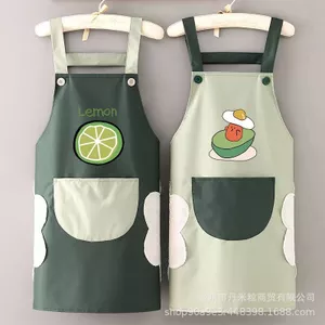 Tạp Dề Nấu Ăn Chống Thấm Nước Chống Dầu Phong Cách Phương Tây Dễ Thương Cho Nữ