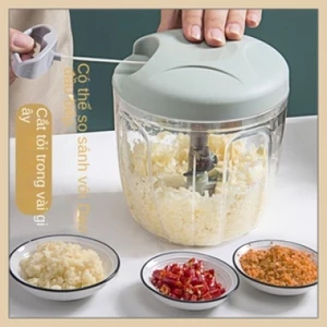 Máy Xay Tỏi Và Tiêu Cầm Tay Mini-Máy Xay Tỏi Và Tiêu Dây Rút Tiện Lợi, Máy Xay Nhà Bếp【LittleStar1】