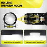 Roadsun 2 Chiếc Siêu Sáng H4 LED Bóng Đèn Pha Ô Tô 9003 HB2 Ống Kính Máy Chiếu Hi / Lo Beam Light CSP Chip 200000Lm 6000K 12V 24V Turbo Đèn Sương Mù Canbus Không Lỗi Chống Thấm Nước — ảnh 4