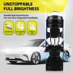 Roadsun 2 Chiếc Siêu Sáng H4 LED Bóng Đèn Pha Ô Tô 9003 HB2 Ống Kính Máy Chiếu Hi / Lo Beam Light CSP Chip 200000Lm 6000K 12V 24V Turbo Đèn Sương Mù Canbus Không Lỗi Chống Thấm Nước — ảnh 6
