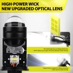 Roadsun 2 Chiếc Siêu Sáng H4 LED Bóng Đèn Pha Ô Tô 9003 HB2 Ống Kính Máy Chiếu Hi / Lo Beam Light CSP Chip 200000Lm 6000K 12V 24V Turbo Đèn Sương Mù Canbus Không Lỗi Chống Thấm Nước — ảnh 5